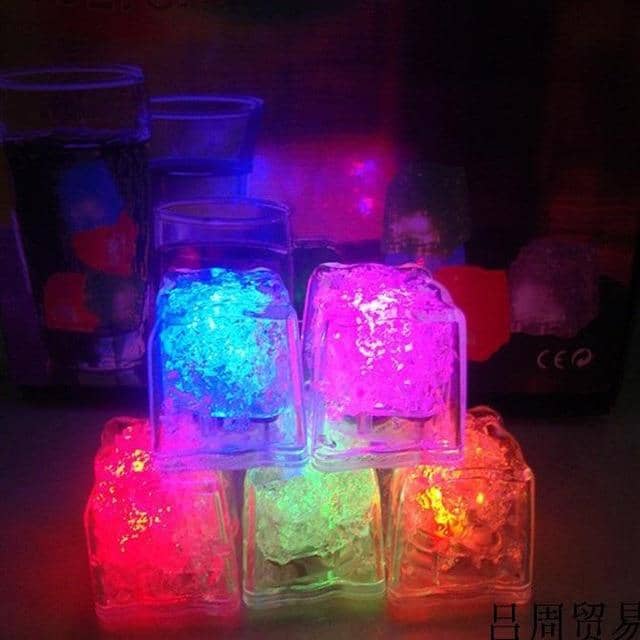 LED Neon Ice Cubes 12 PCS-Barware