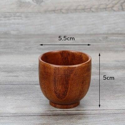 Jujube Wooden Cup Set-Drinkware Sets