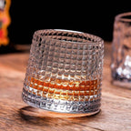 Rotating French Spin Wine Glass-Barware