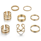 Set of Geometric Ring Set-Jewelry