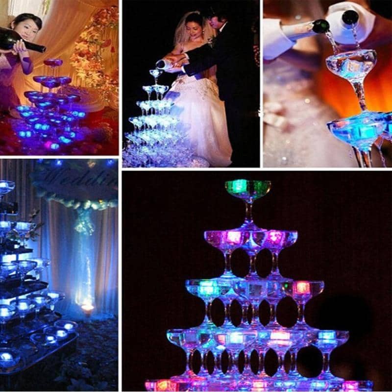 LED Neon Ice Cubes 12 PCS-Barware