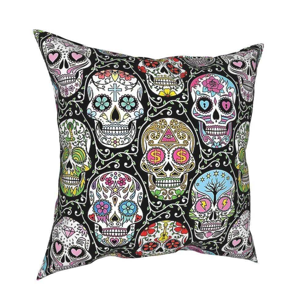 Sugar Skull Dia De Los Muertos Pillow Casing-Pillow Case