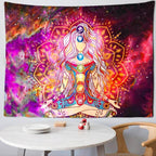 Henna Meditation Tapestry-Decorative Tapestries