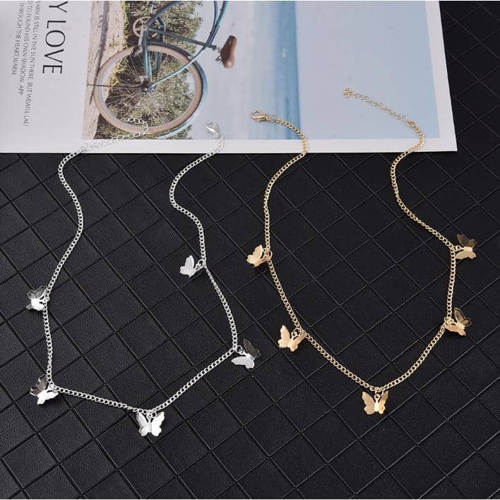 Simple Butterflies Necklaces & Earrings-Jewelry