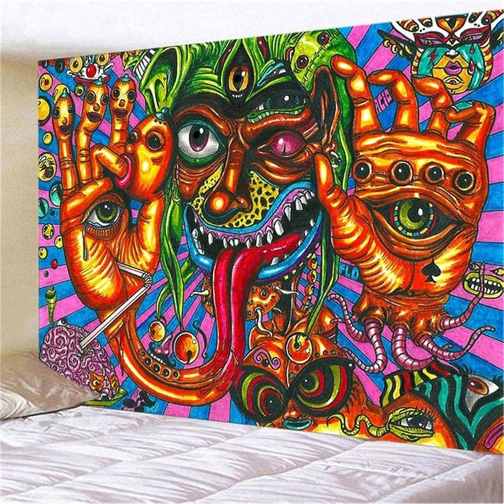 Psychedelic Beast Tapestry-