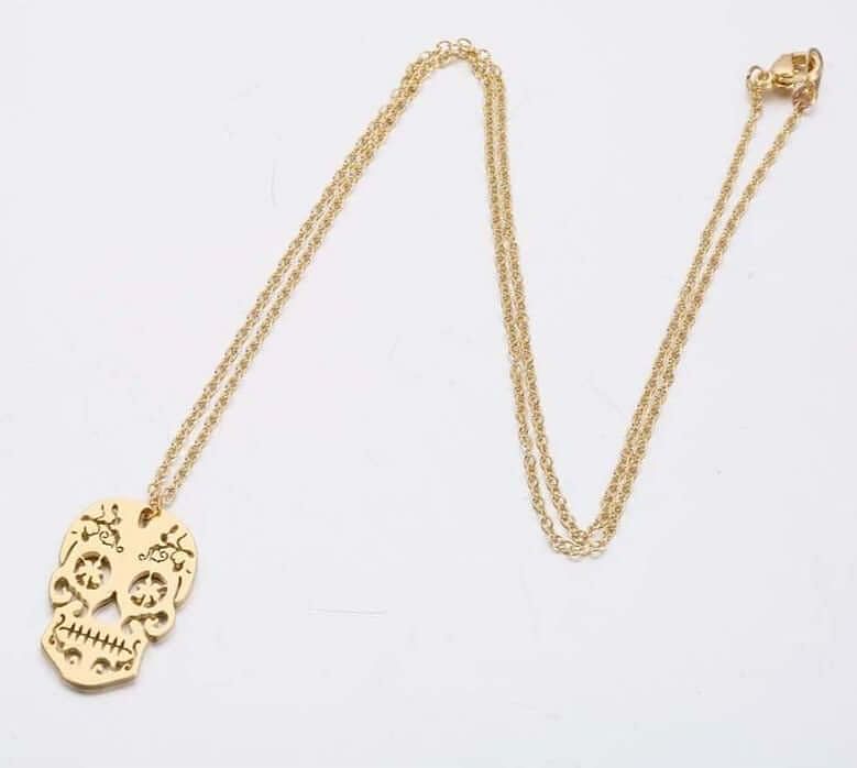 Sugar Skull Necklace-Jewelry