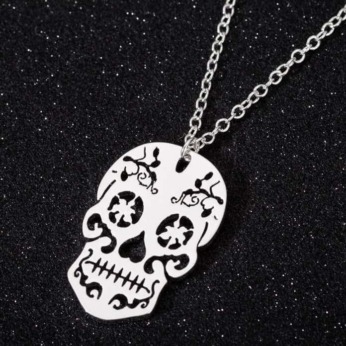 Sugar Skull Necklace-Jewelry