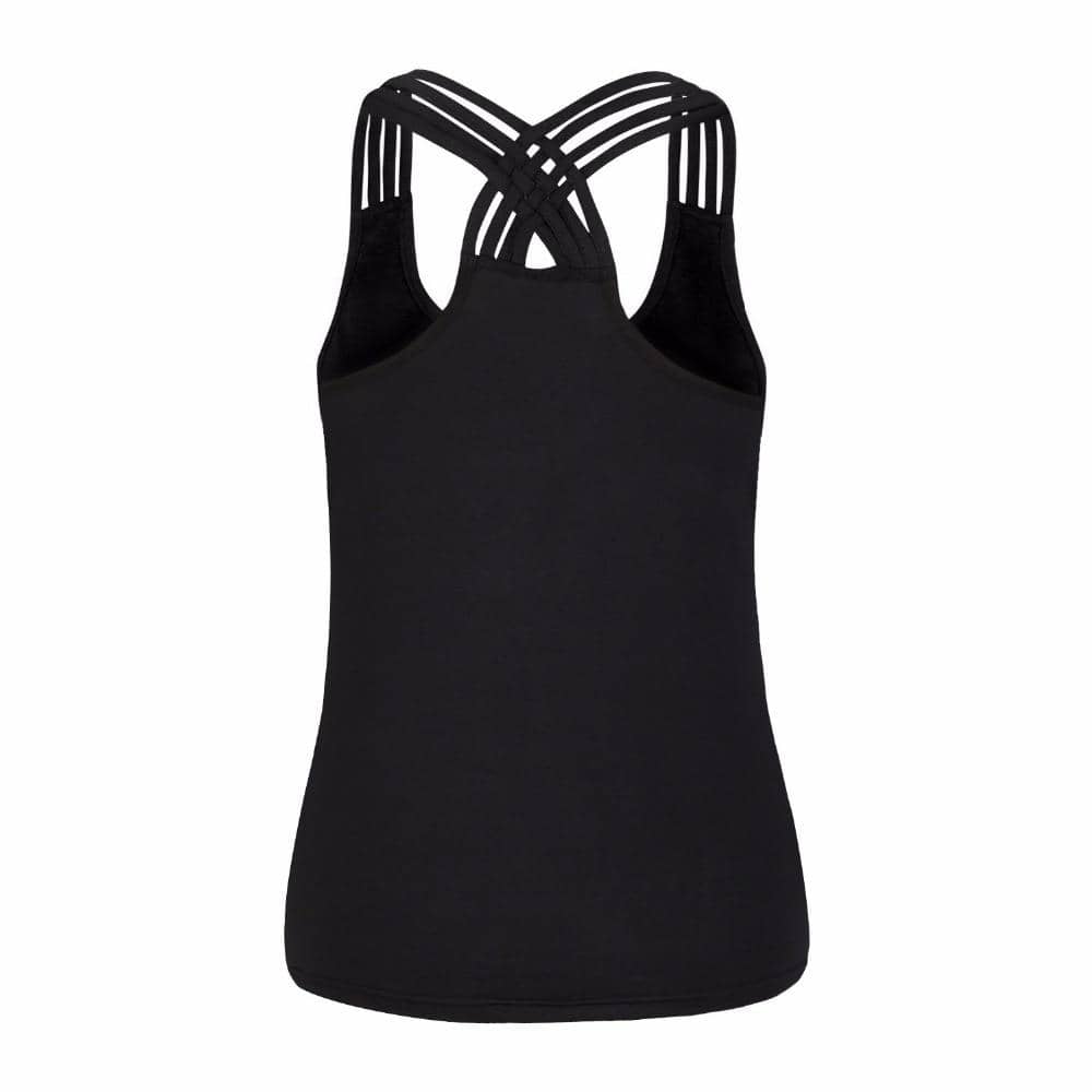 Women's Black Santa Muerte Tank Top-Shirt