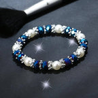 Rinestone Faux Pearl Bracelet-Jewelry