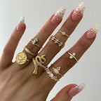 Tocona 15 Pcs Rings Sets-Jewelry