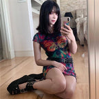 Tie Dye Butterfly Print-Festival Wear