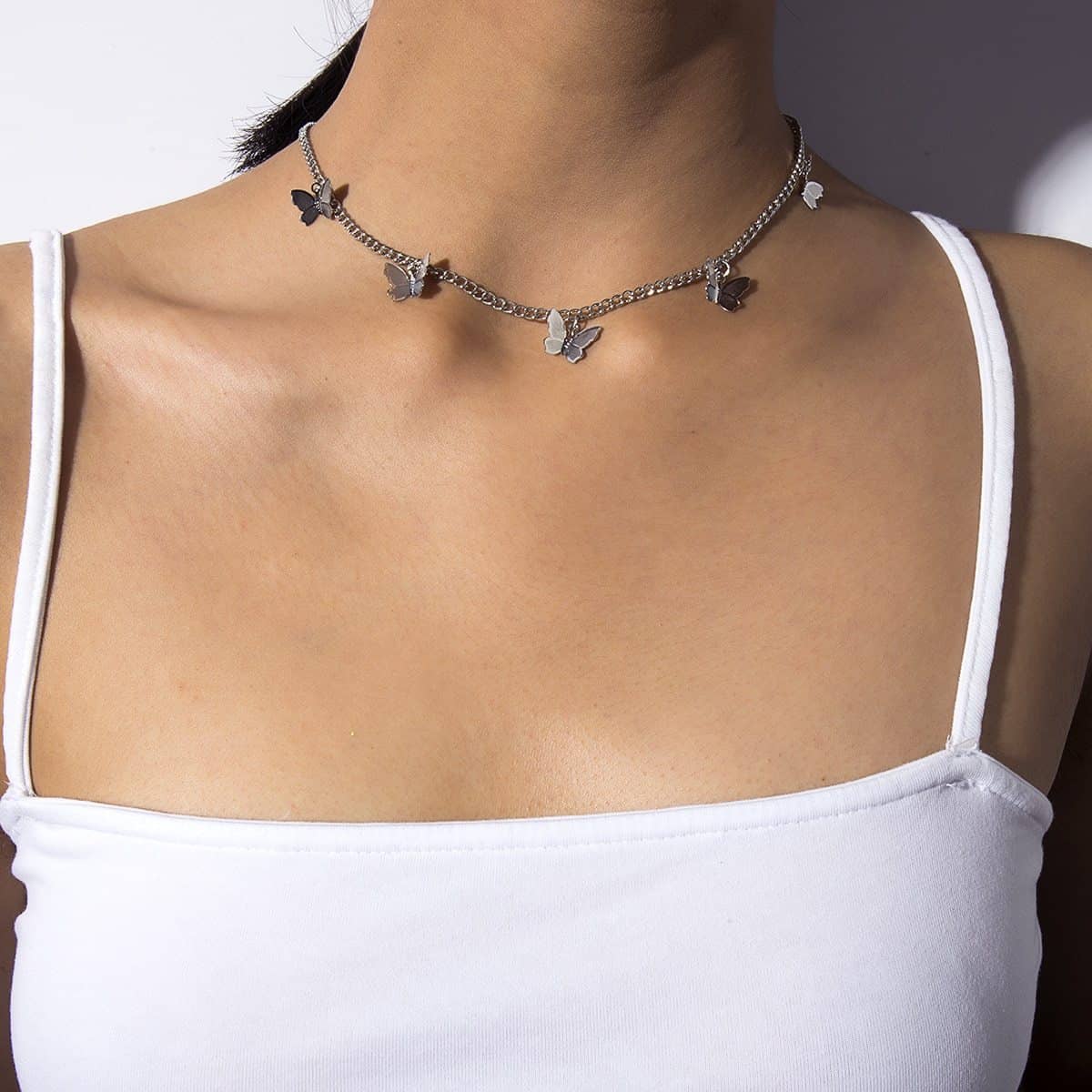 Simple Butterflies Necklaces & Earrings-Jewelry