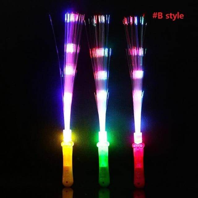 Light Up Fiber Optic Sticks 20 Pieces-Lights & LEDs
