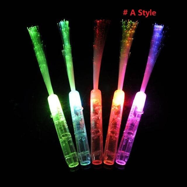 Light Up Fiber Optic Sticks 20 Pieces-Lights & LEDs