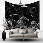 Starry Mountains Tapestry-Decorative Tapestries