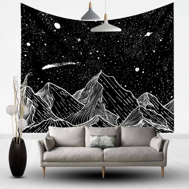 Starry Mountains Tapestry-Decorative Tapestries