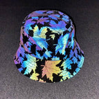 Reflective Maple Leaf Bucket Hat-Head Gear