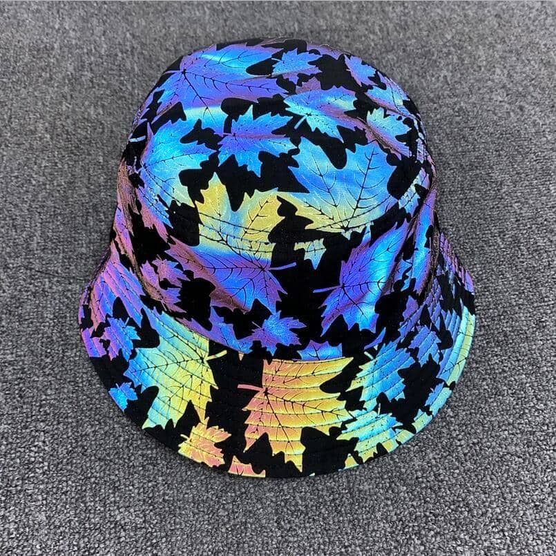 Reflective Maple Leaf Bucket Hat-Head Gear