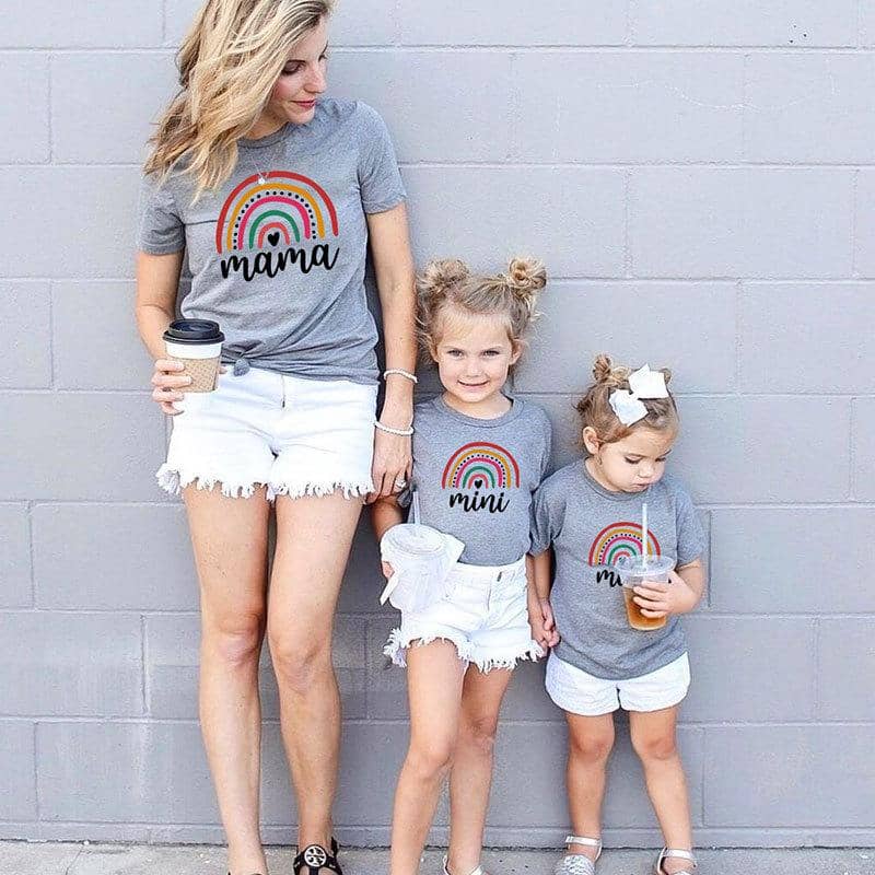 Cute Matching Mother & Daughter Shirts-Shirt