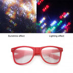 Clear Lensed Heart Diffraction Glasses