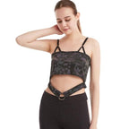 Reflective Rainbow Psychedelic Mushroom Crop Top-Festival Wear