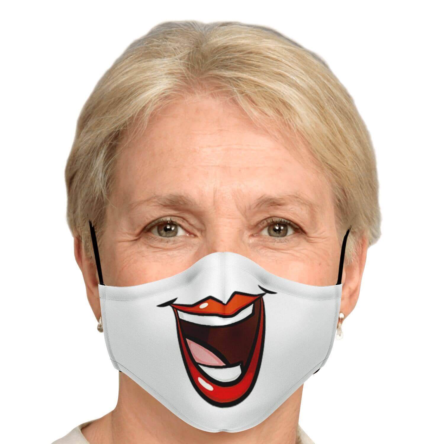 Huge Smile Fase Mask-Fashion Face Mask - AOP
