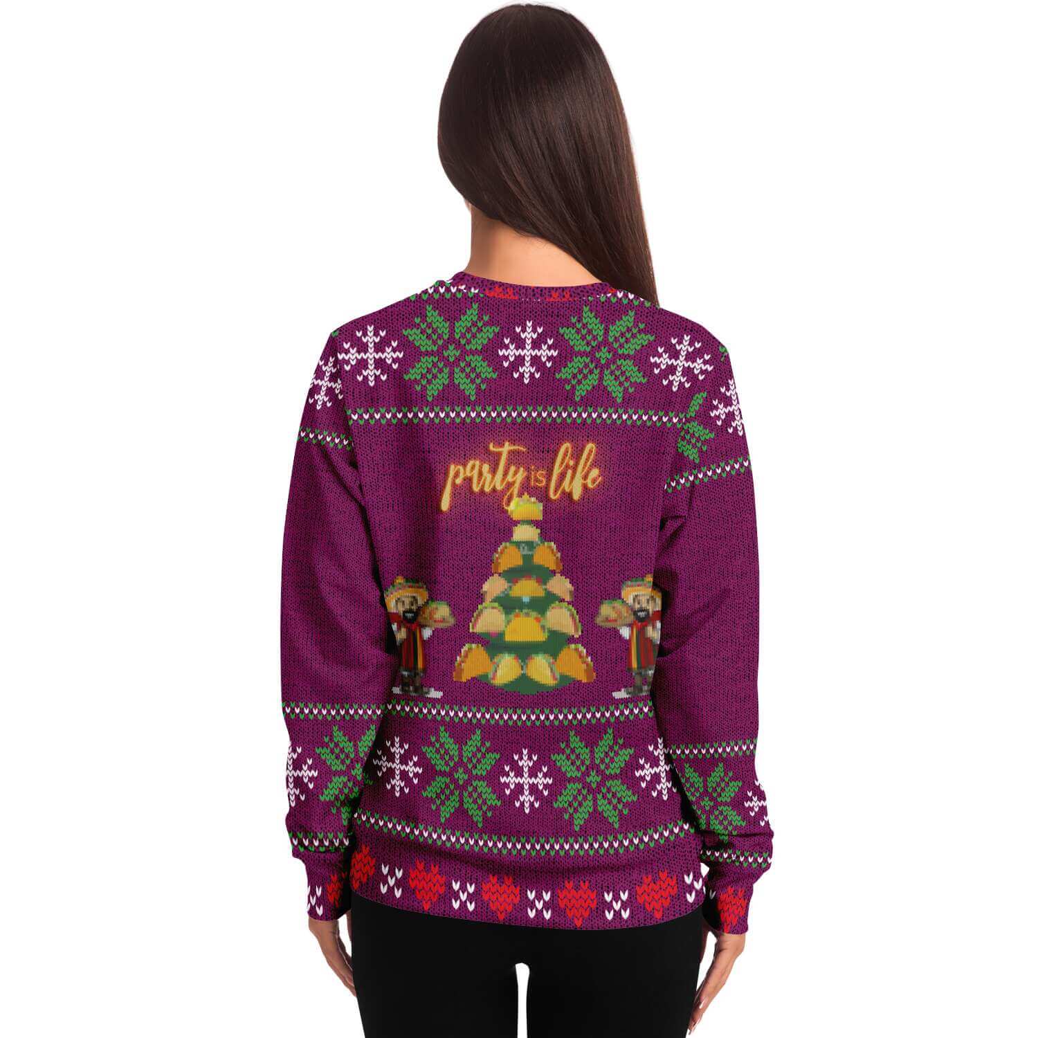 'A Taco Christmas' Ugly Christmas Sweater-Ugly Christmas Sweater