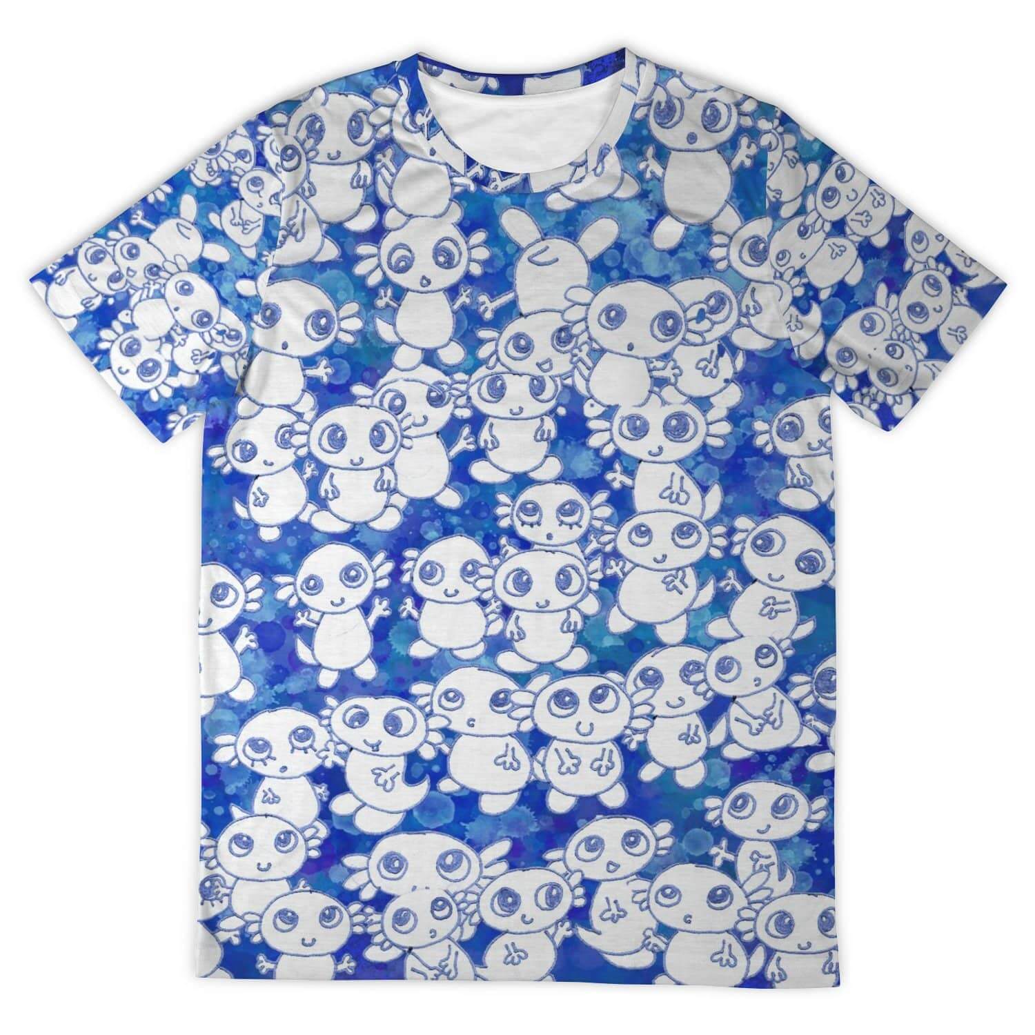 Blue Axoltl Party T Shirt-