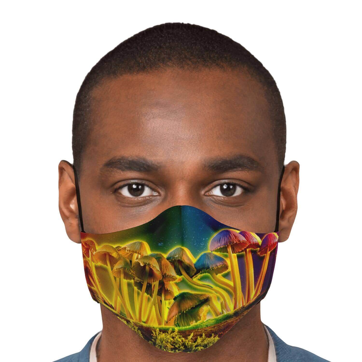 Mushroom Glow Printed Face Mask