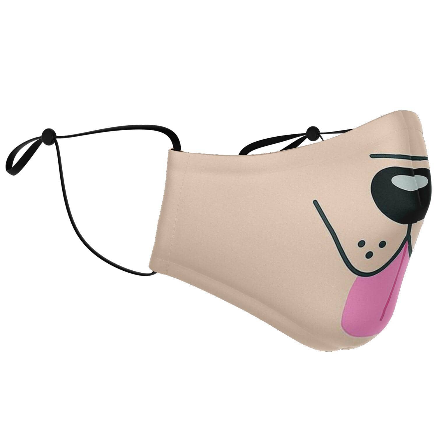 Dog Tongue Face Mask-Fashion Face Mask - AOP