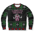 Black & Pink Gangsta Wrappa Ugly Christmas Sweater-Ugly Christmas Sweater