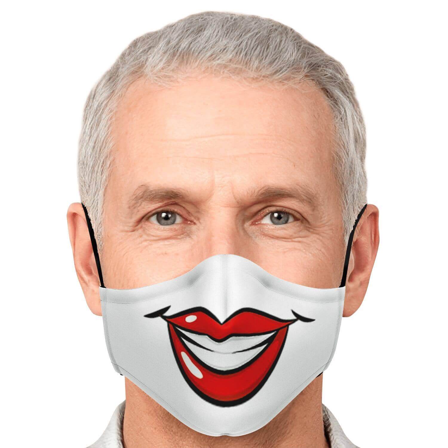 Big Smile Face Mask-Fashion Face Mask - AOP