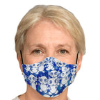 Blue Axolitl Party Printed Face Mask-Fashion Face Mask - AOP