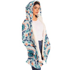 Orange Blue East Serenity Cloak-Microfleece Cloak - AOP