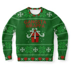 Green Gangsta Wrappa Ugly Christmas Sweater-Ugly Christmas Sweater
