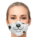 Spotted Doggie Face Mask-Fashion Face Mask - AOP