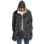 Metallic Mandala Sky Cloak-Microfleece Cloak - AOP