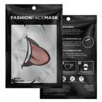 Tongue Out Smiling Face Mask-Fashion Face Mask - AOP