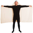 Masked Girl Hooded Blanket-Hooded Blanket - AOP