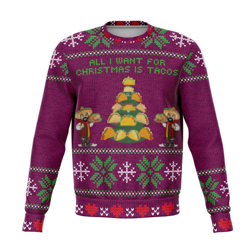 'A Taco Christmas' Ugly Christmas Sweater-Ugly Christmas Sweater