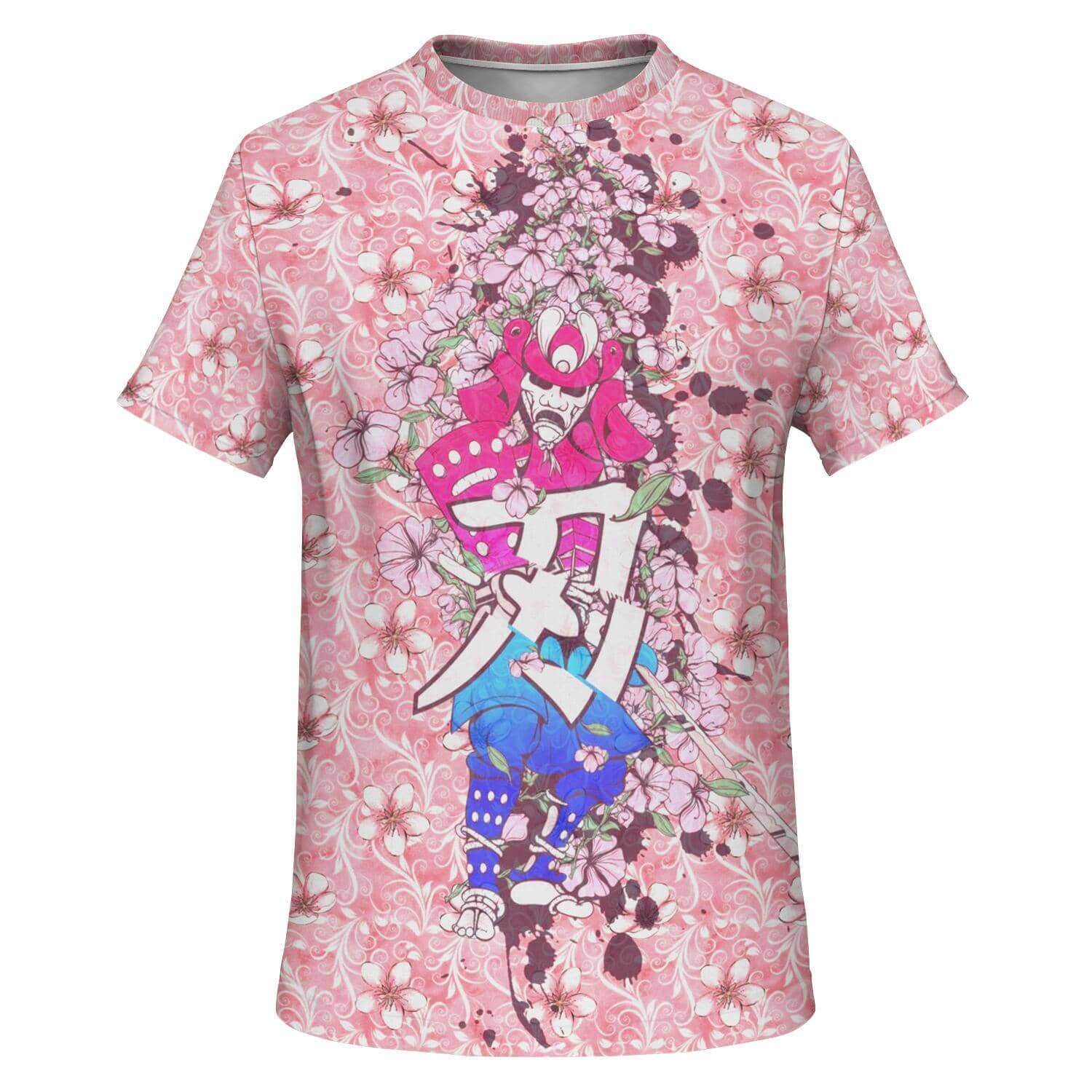 Cherry Blossom Samurai Unisex Shirt-Shirts & Tops