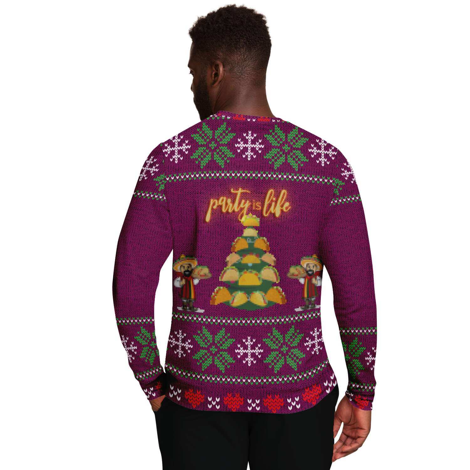 'A Taco Christmas' Ugly Christmas Sweater-Ugly Christmas Sweater