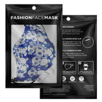 Blue Axolitl Party Printed Face Mask-Fashion Face Mask - AOP