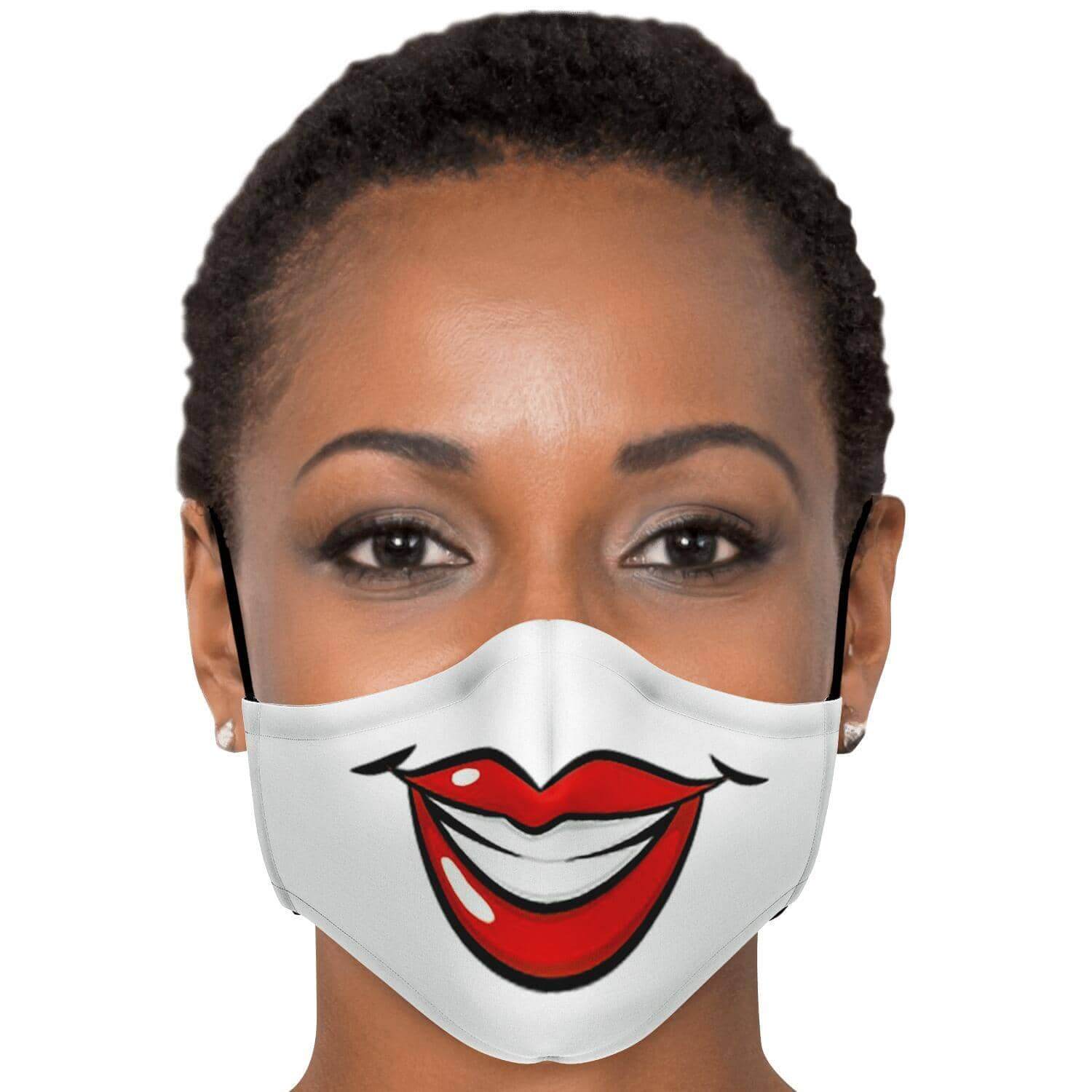 Big Smile Face Mask-Fashion Face Mask - AOP