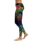 Rainbow Mandala Leggings-Leggings