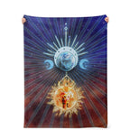 Manta Microfleece Sol e Lua Gatos
