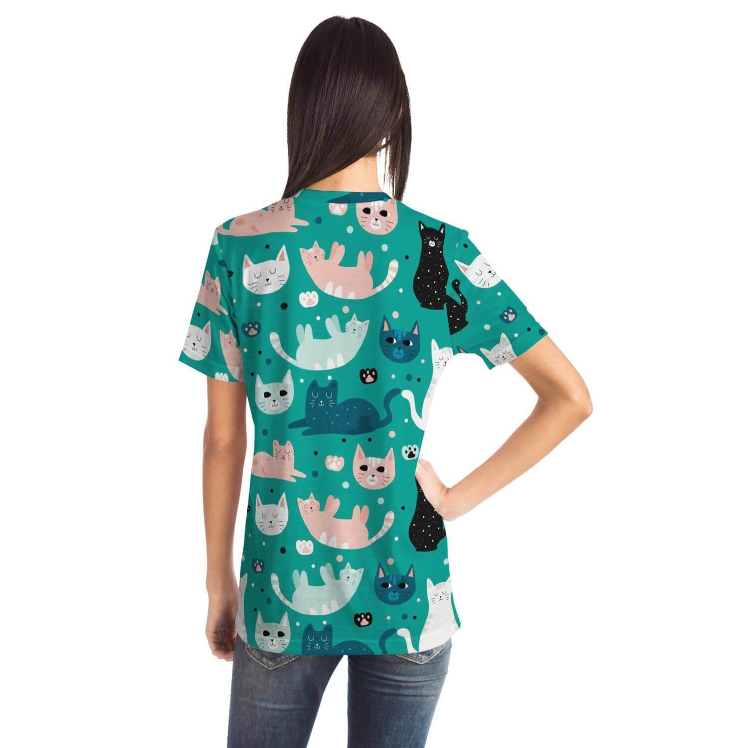 Green Cat Shirt-Shirt