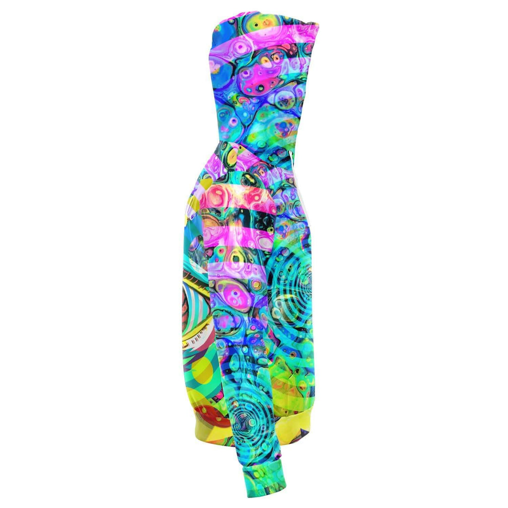 Hypnotic Mushrooms Zip Hoodie-Hoodies