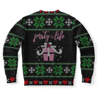 Black & Pink Gangsta Wrappa Ugly Christmas Sweater-Ugly Christmas Sweater