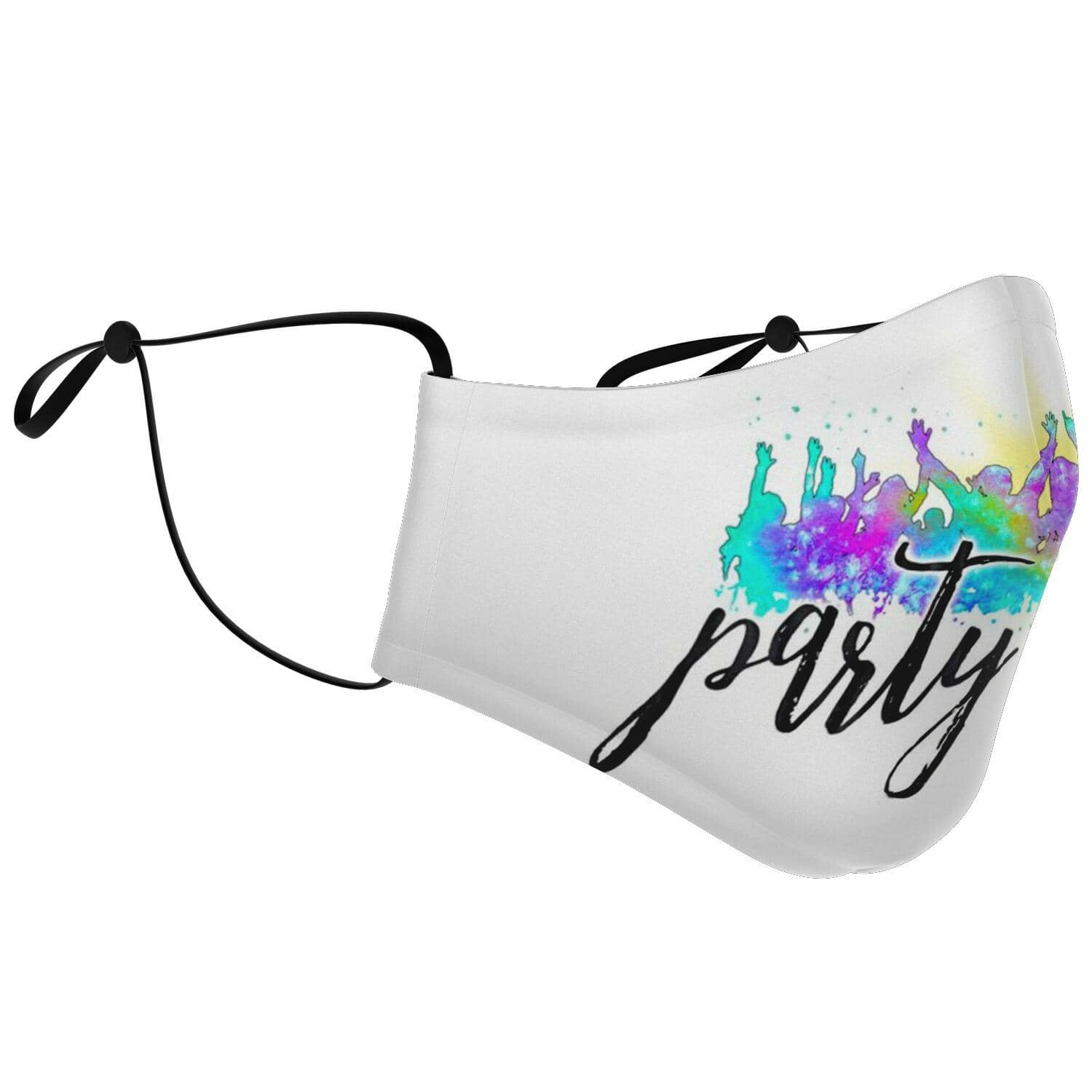 Party is Life Printed Face Mask-Fashion Face Mask - AOP
